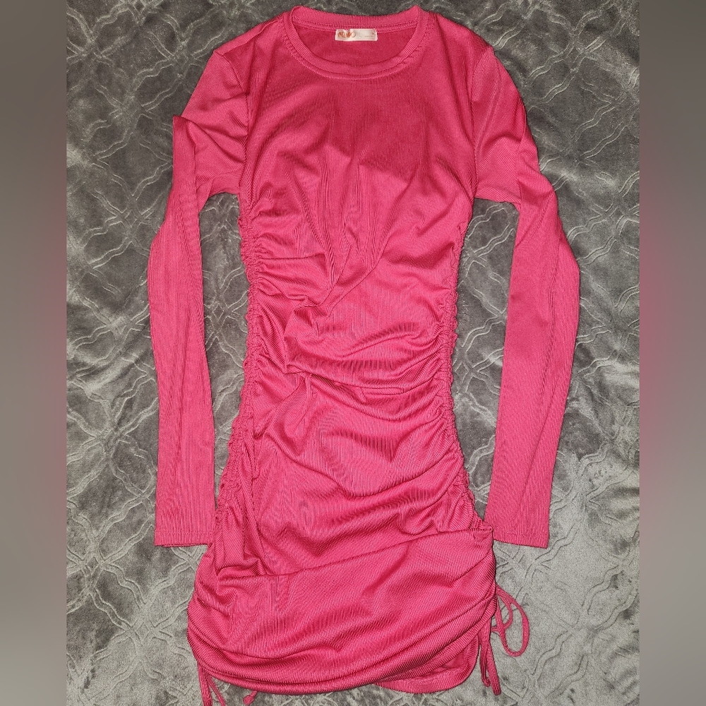 Pink BodyCon Ruched Dress